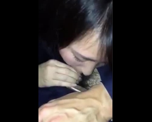 カラオケ童貞フェラOL個人撮影